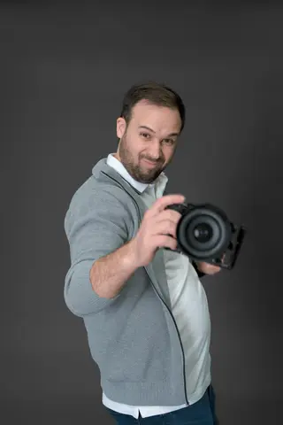 Erik making a funny face.